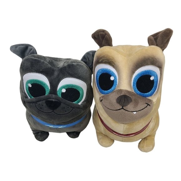 Disney Store Disney Jr Puppy Dog Pals Bingo and Rolly Pug Plush Stuffed Animal - Picture 1 of 13